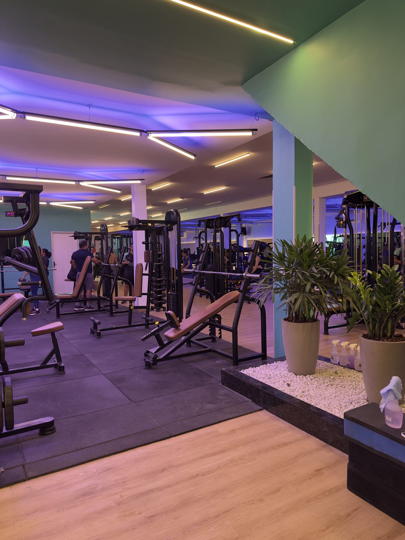 Interior da Alpha Fitness em Redenção